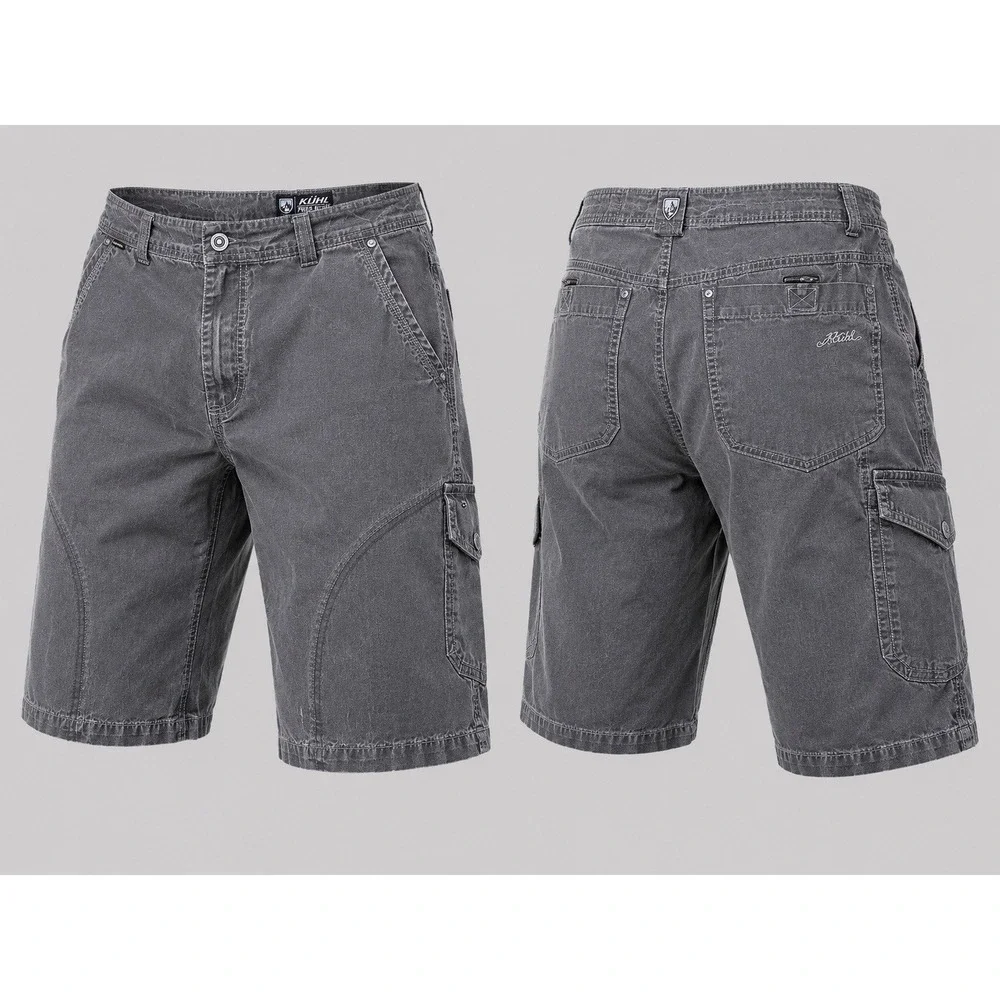 Kuhl  SHORTS MENS 36  BRN GRAY Vintage Patina Dye Hiking, Climbing, Rock